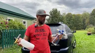 Comparison of foam generators MJJC Foam Cannon S V3.0 and BEAR FORCE SNOW FOAM LANCE