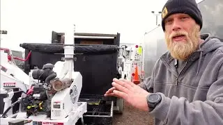 He WELDED a CHIPPER to The Front of his DUMP TRAILER !!