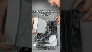 DEEPCOOL AK400 WH CPU Cooler Install ASMR 