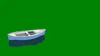 Boat Illusion green screen | 4k | Animation green screen 