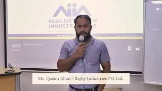 Mr. Qasim Khan from Rajby Industries Karachi shares his view about AIIA Training Course.