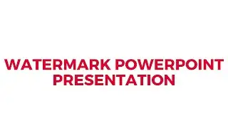 Watermark PowerPoint Presentation