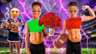 DJ & KYRIE’S NEW CRUSH CAME TO THE FOOTBALL YOUTH GAME OF THE YEAR! #1 PLAYER IN THE COUNTRY 🏆