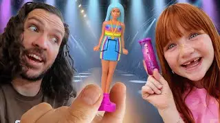 ADLEY’s mini FASHiON SHOW!! Playing neighborhood with surprise toys and fun crafts