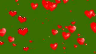 4k Heart green screen background Free green screen animation |chroma key |green screen effects