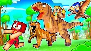 Having a DINOSAUR LIFE in Minecraft!