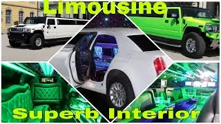 Limousine Car Interior | Beautiful Limousine Interior | Green Limousine Car | White Limousine Car