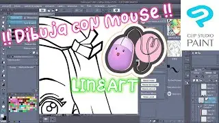 Como DIBUJAR CON MOUSE en Clip Studio Paint Lineart
