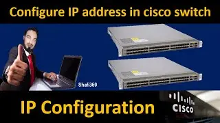 How to Assign IP Address on CISCO Switch || How to Configure a Switch IP Address