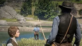 Arthur interrupts John and Jack's fishing