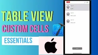 Table View iOS Tutorial with Custom Cells and listener on cell tapped