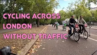 🚲 Cycling across the whole of central London without traffic — from Kensington to Liverpool Street