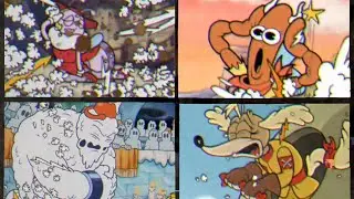 Cuphead DLC - All Simple Difficulty Knockouts (No Damage)