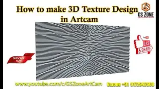 How to make 3D texture Design in Artcam 