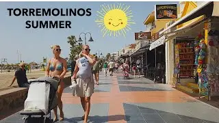 ❤️ Torremolinos Summer Promenade Walk, Costa del Sol. Malaga Spain Andalusia