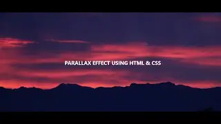 Pure CSS Parallax Scrolling || Quick tips and tricks || HTML & CSS