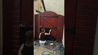 If you're on the fence about painting your outdoor woodwork, let this be your sign to go for it!