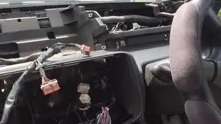 Repairing a stove on a nissan x-trail nt-30, how to remove a radio tape recorder (tape recorder)