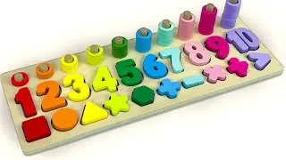 Best Learning Numbers, Shapes & Counting 1 - 10 | Preschool Toddler Learning Toy Video