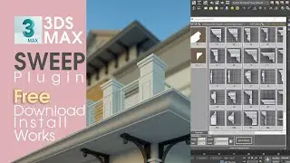 How to make Carnish, Bit, Groove With Sweep Plugin in 3DS MAX