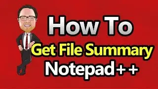 Notepad++ - Get File Summary