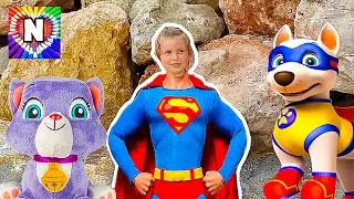 СУПЕР ИГРЫ Дочки Матери Щенячий Патруль Новые серии Настюшик Спасает Щенков СУПЕР ГЕРОЙ Paw Patrol