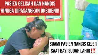 KONTRAKSI PASIEN GELISAH, NANGIS DAN KELELAHAN HINGGA DI PASANGKAN OKSIGEN‼️