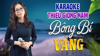 Karaoke Song Ca | BÔNG BÍ VÀNG - Thiếu Giọng Nam | Song Ca Với Lê Liễu