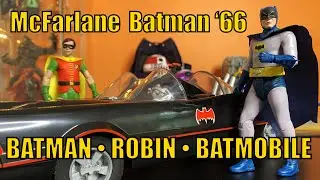 Batman '66 The Classic Series | McFarlane Toys |  Batman | Robin | Batmobile | Unboxing Review