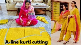 A-Line Kurti Cutting | Kurti/Suit/Kameez cutting