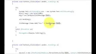 C# Tutorial 81  How to make a Chat Program in C# Part 4 4