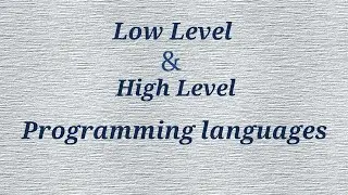 Low level vs High level Programming Languages in Urdu/Hindi