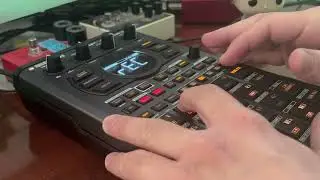 Making a Boards of Canada style beat on the SP-404 with Guitar Samples