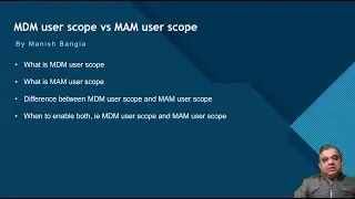 MDM user scope vs MAM user scope