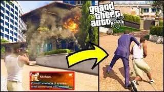 COSA SUCCEDE se DISTRUGGIAMO la CASA di MICHAEL di fronte a MICHAEL? GTA 5 ITA