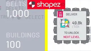 Shapez.io - Reaching Max Level 20 Base with Limited Resources (Shapez.io Challenge)