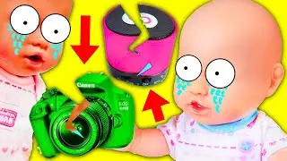 куклы пупсики артёмка и ляля амелия детишки сломали игрушки