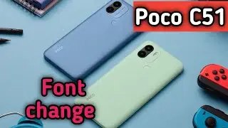 Font Setting In Poco C51, Font Size Change In Poco C51, How To Change Font Style In Poco C51,