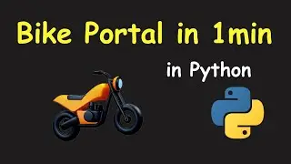 I CREATE BIKE PORTAL IN 1 MIN USING PYTHON & LEARN PYTHON BY BUILDING SIMPLE PROJECTS