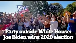 Party Erupts in DC at White House as Biden Wins 2020 Election!