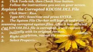 How to fix KDCOM.DLL error