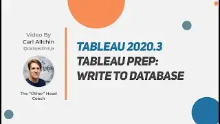 Tableau 2020.3:  Prep Write to Database