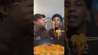 Annoying my husband while making spicy BULDAK noodles
