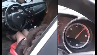 ⚡️ Code 021 ◾ Vicky revving a Giulietta Alfa Romeo ◾ Pedal Vamp Pedal Pumping