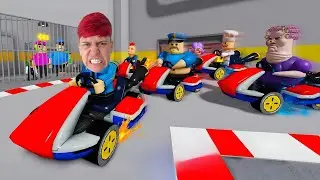 CONSEGUI UM KART PARA ESCAPAR DO BARRY POLICIAL GORDÃO NO ROBLOX!!