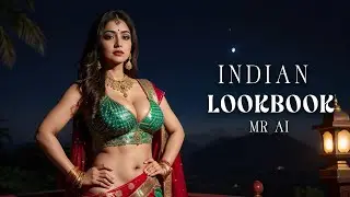 [4K] AI ART Indian Lookbook Girl Al Art video - Full Of Stars