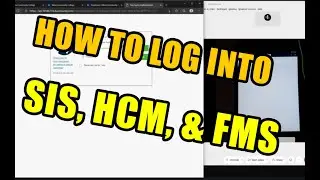 Logging in to SIS, HCM, and FMS