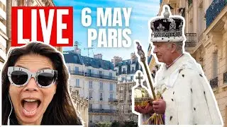 Walking Live in Paris and Chatting about Charles III's Coronation in London: Latest Updates