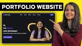 Personal Portfolio Website Using Only HTML And CSS (from scratch)