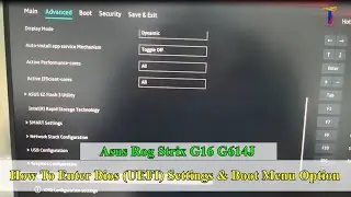 Asus Rog Strix G16 G614J | How To Enter Bios (UEFI) Settings & Boot Menu Option